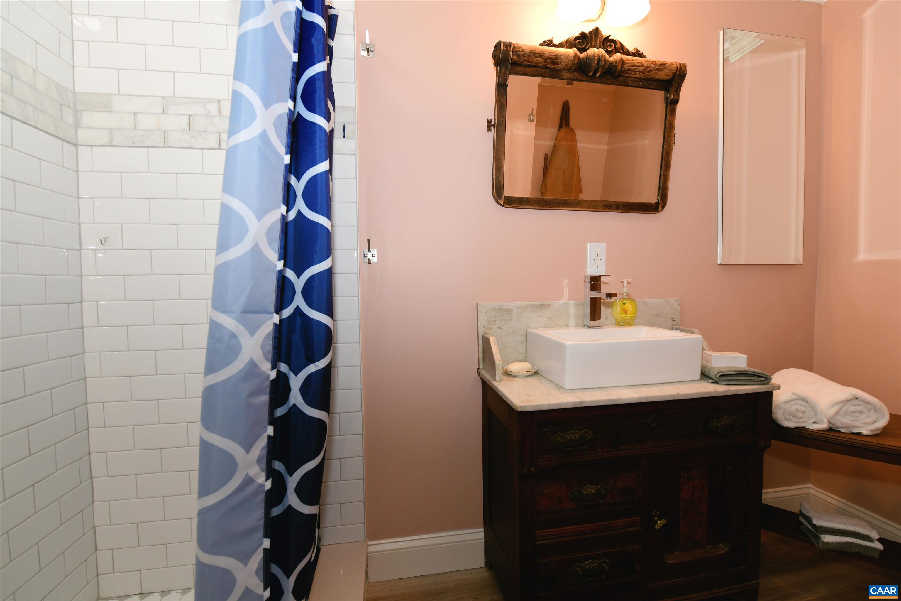 879 Evans Mill Road Dillwyn, VA 23936 - Photo 29 of 43 a bathroom with a sink and a mirror