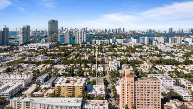 an aerial view of city