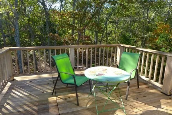 a view of a chairs in balcony