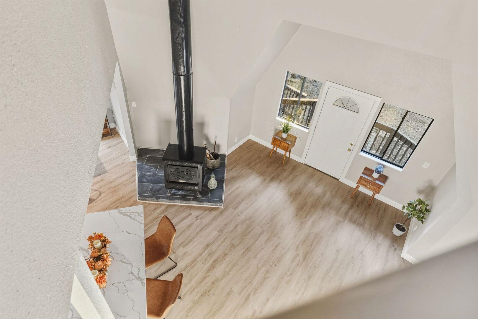 5841 Fallen Oak Drive Pollock Pines, CA 95726 - Photo 13 of 44 a view of living room with furniture and wooden floor