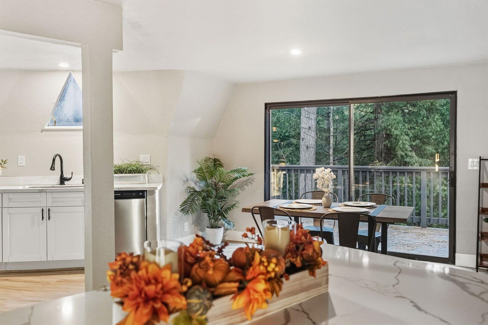5841 Fallen Oak Drive Pollock Pines, CA 95726 - Photo 17 of 44 a view of a dining room with furniture window and wooden floor