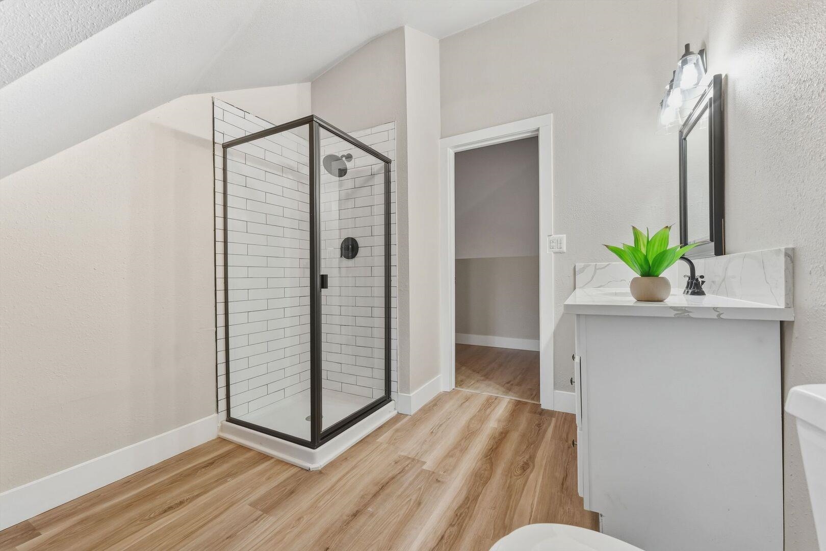 5841 Fallen Oak Drive Pollock Pines, CA 95726 - Photo 31 of 44 a view of a hallway with bathroom and front door