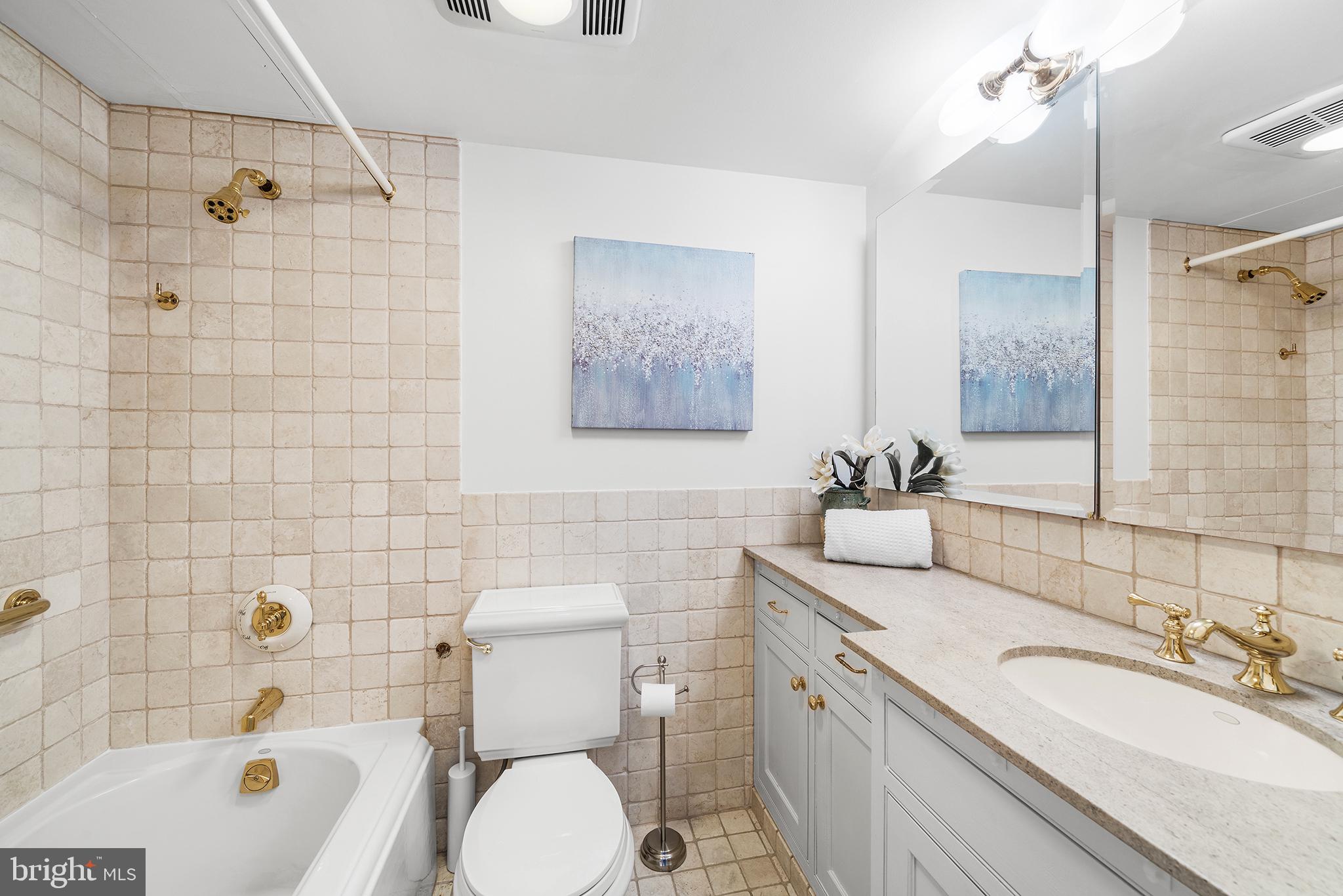 2018 Walnut Street, Unit 21L Philadelphia, PA 19103 - Photo 29 of 39 Elegant bathroom with serene decor.