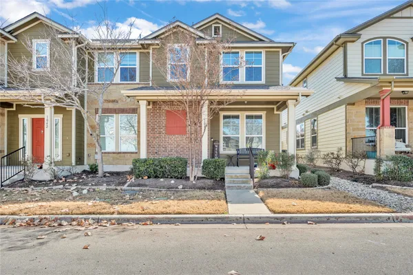 a front view of a house