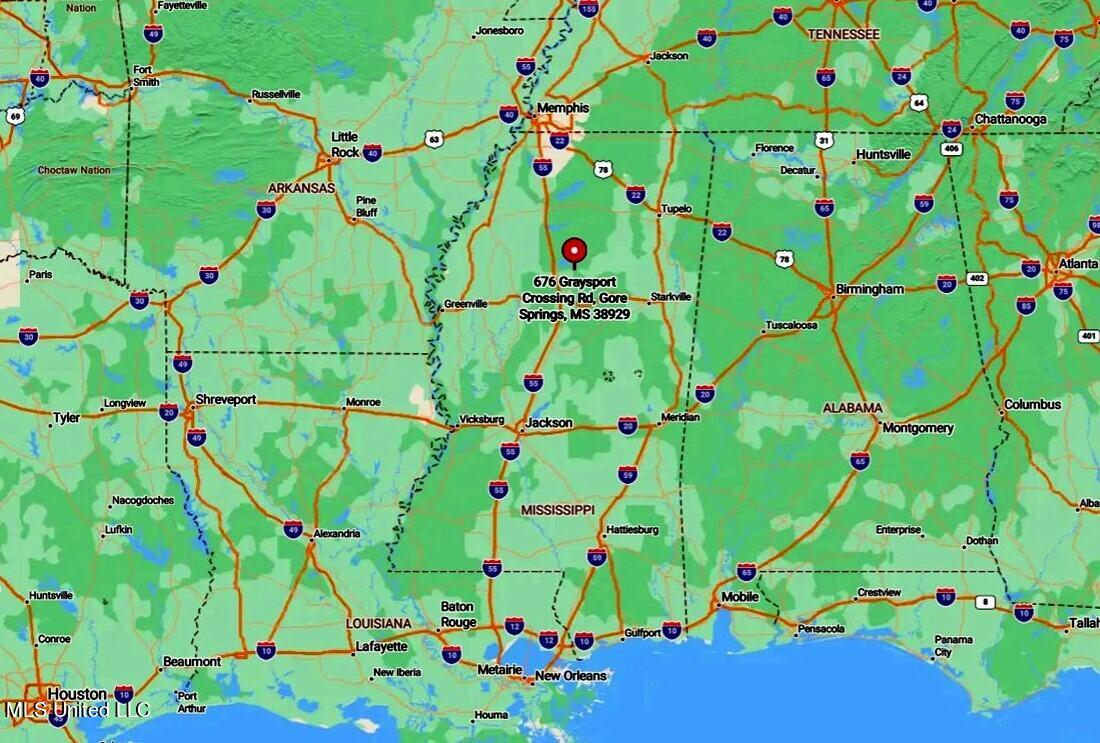 6 Graysport Crossing Road Gore Springs, MS 38929 - Photo 8 of 9 Map5