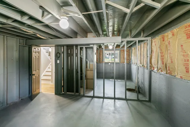 a view of storage and utility room