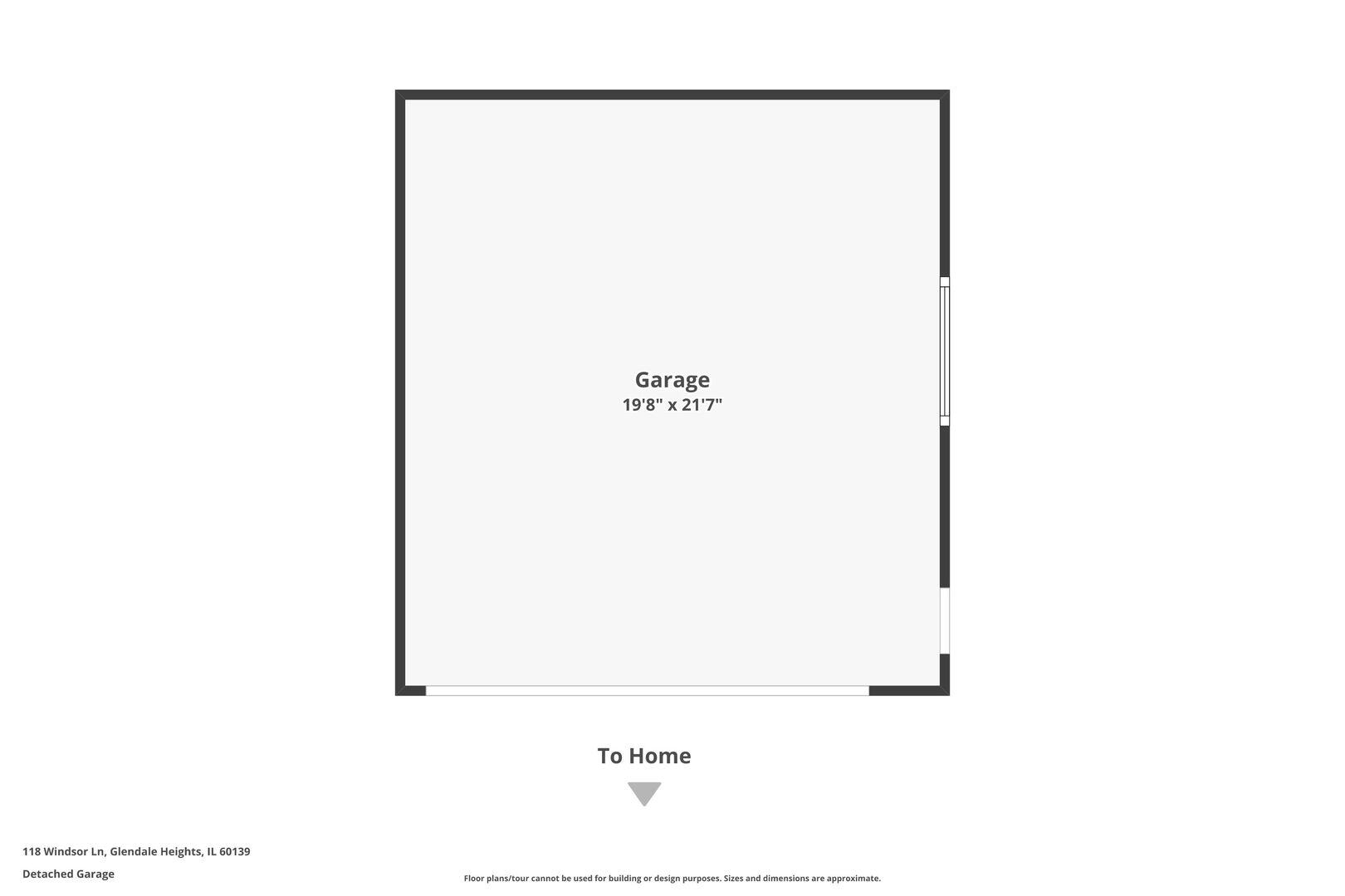 118 Windsor Lane Glendale Heights, IL 60139 - Photo 23 of 23 a picture of a room with a white wall and a refrigerator