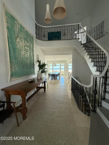 a view of entryway wih livingroom and furniture