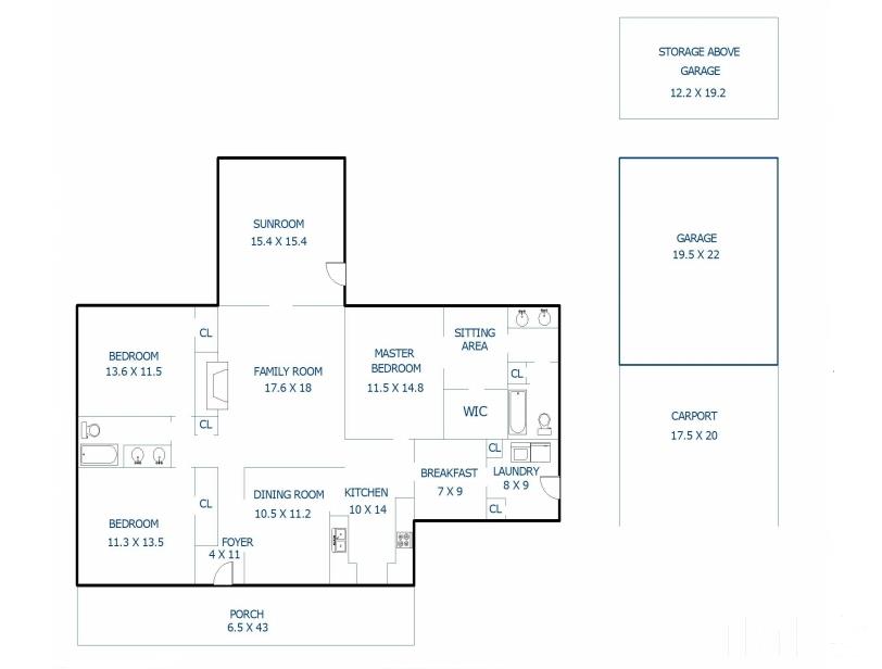 809 Ivanhoe Drive Raleigh, NC 27615 - Photo 30 of 30 Floor Plan of the home.