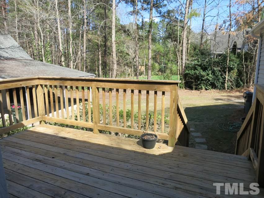 809 Ivanhoe Drive Raleigh, NC 27615 - Photo 26 of 30 The Deck is off the Sun Rm - great for grilling & entertaining.