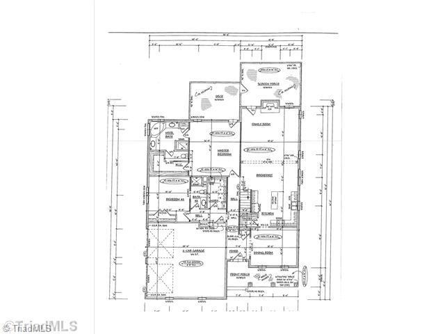 8505 Julina Drive Oak Ridge, NC 27310 - Photo 6 of 6 1st Floor Plan. First floor