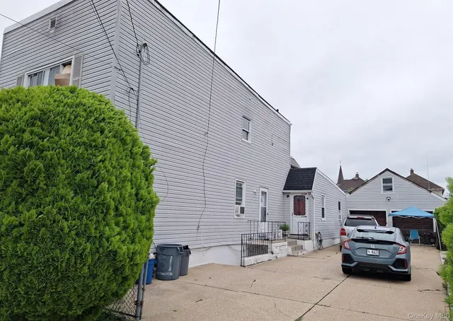 a car parked in front of house