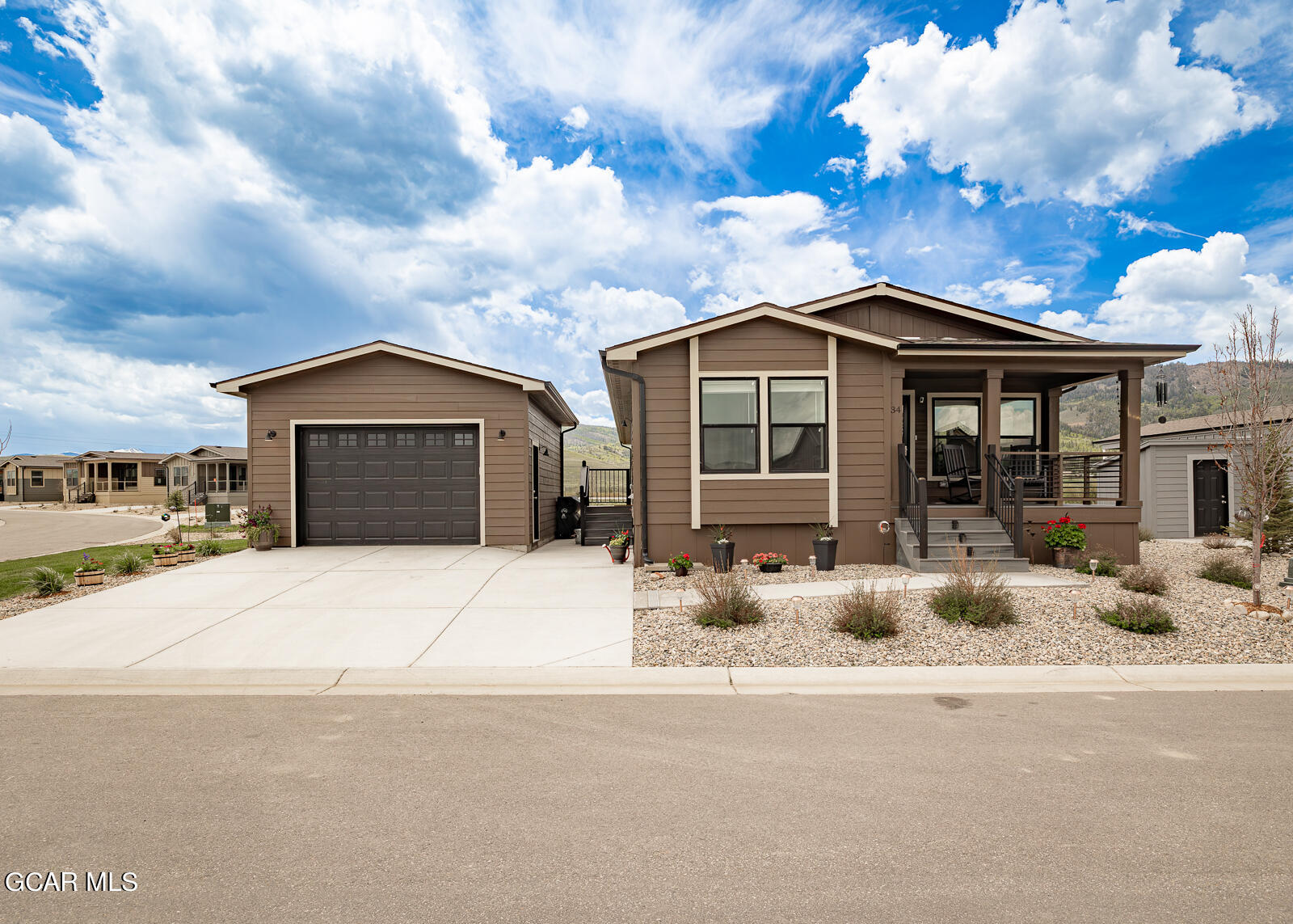 a house with yard in front of it