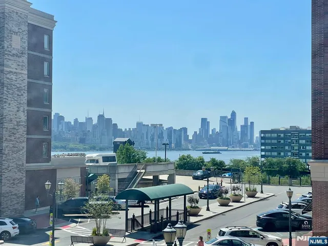 a view of a city with tall buildings