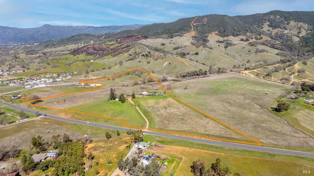 a view of lake and mountain