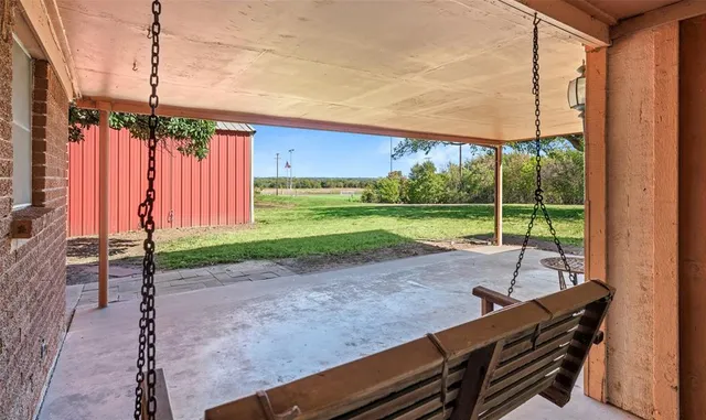 a view of a backyard with a garden