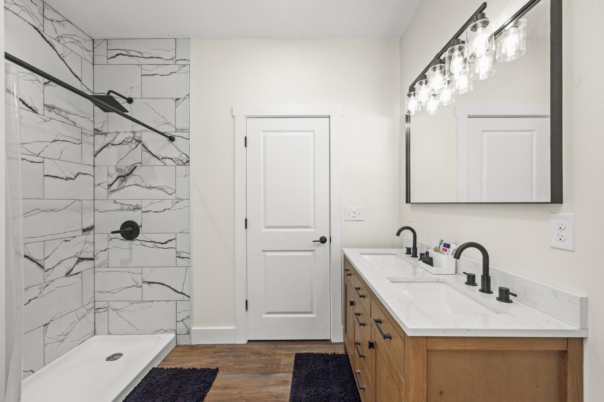 154 North Old Military Road Summertown, TN 38483 - Photo 19 of 45 a bathroom with a sink and a mirror