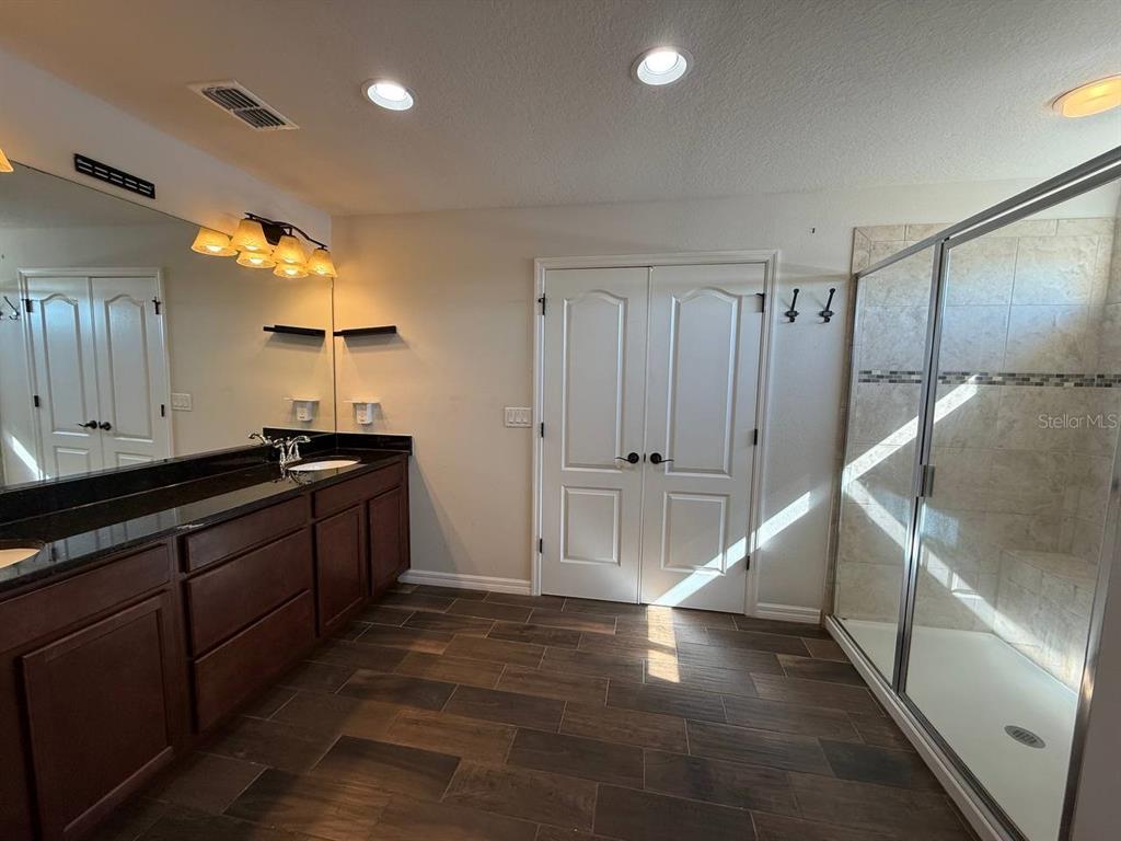 14112 Poke Ridge Drive Riverview, FL 33579 - Photo 20 of 32 a bathroom with a sink and a shower