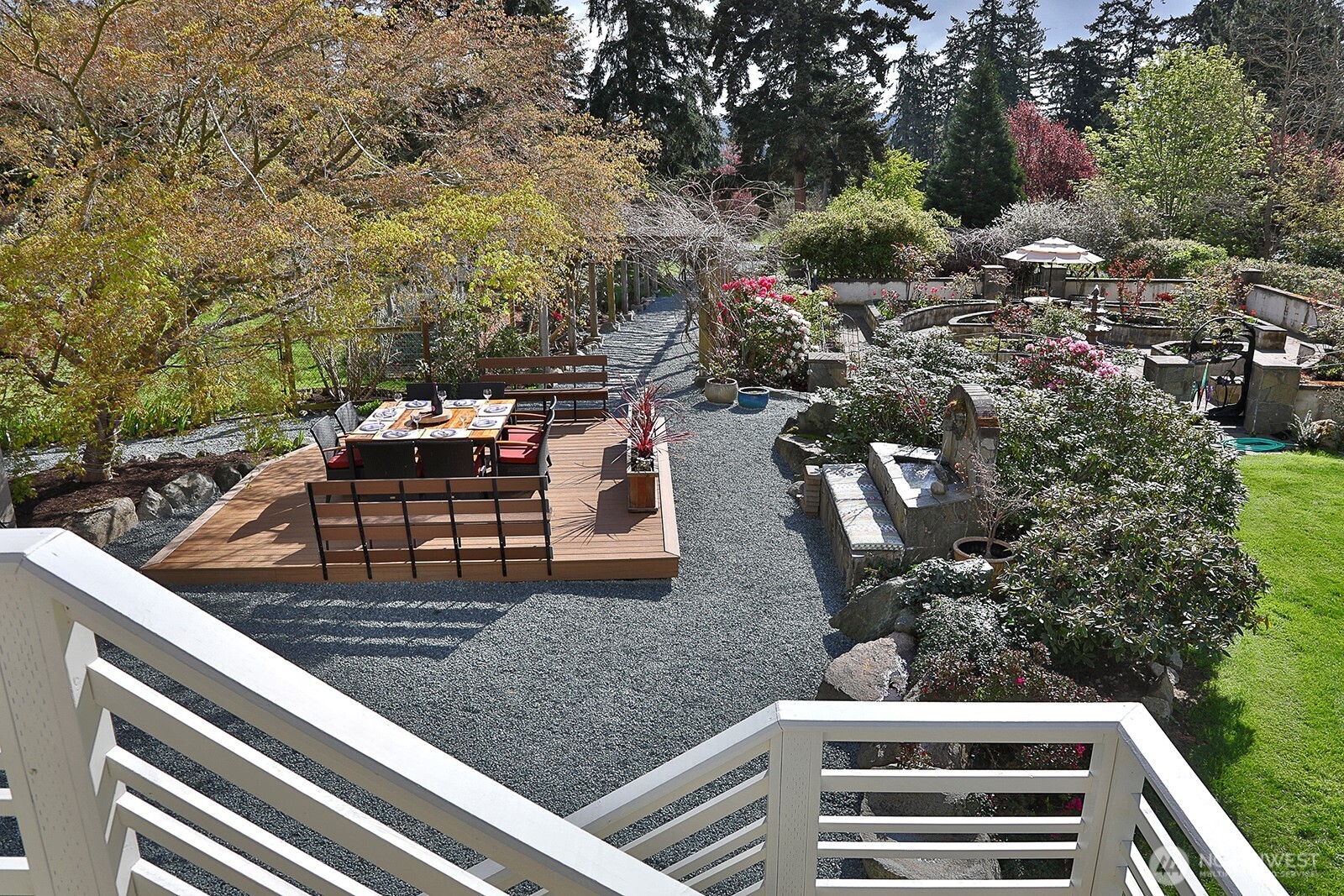 5741 Crow Haven Road Langley, WA 98260 - Photo 10 of 40 a view of a chairs and table in the balcony
