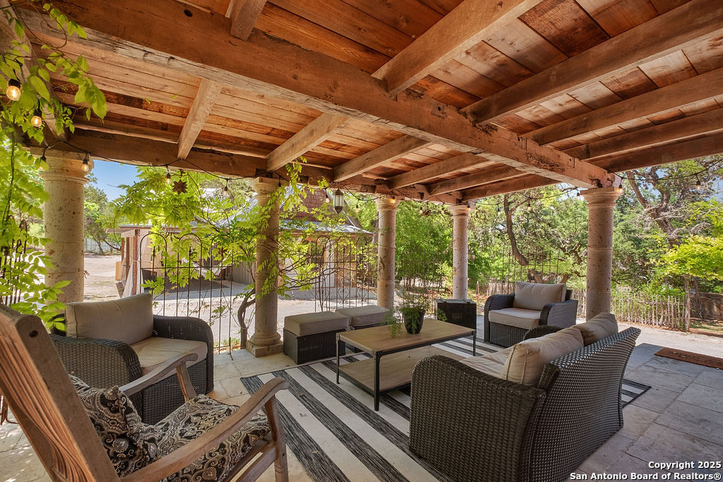 24159 Boerne Stage Road San Antonio, TX 78255 - Photo 45 of 100 a outdoor living space with patio furniture