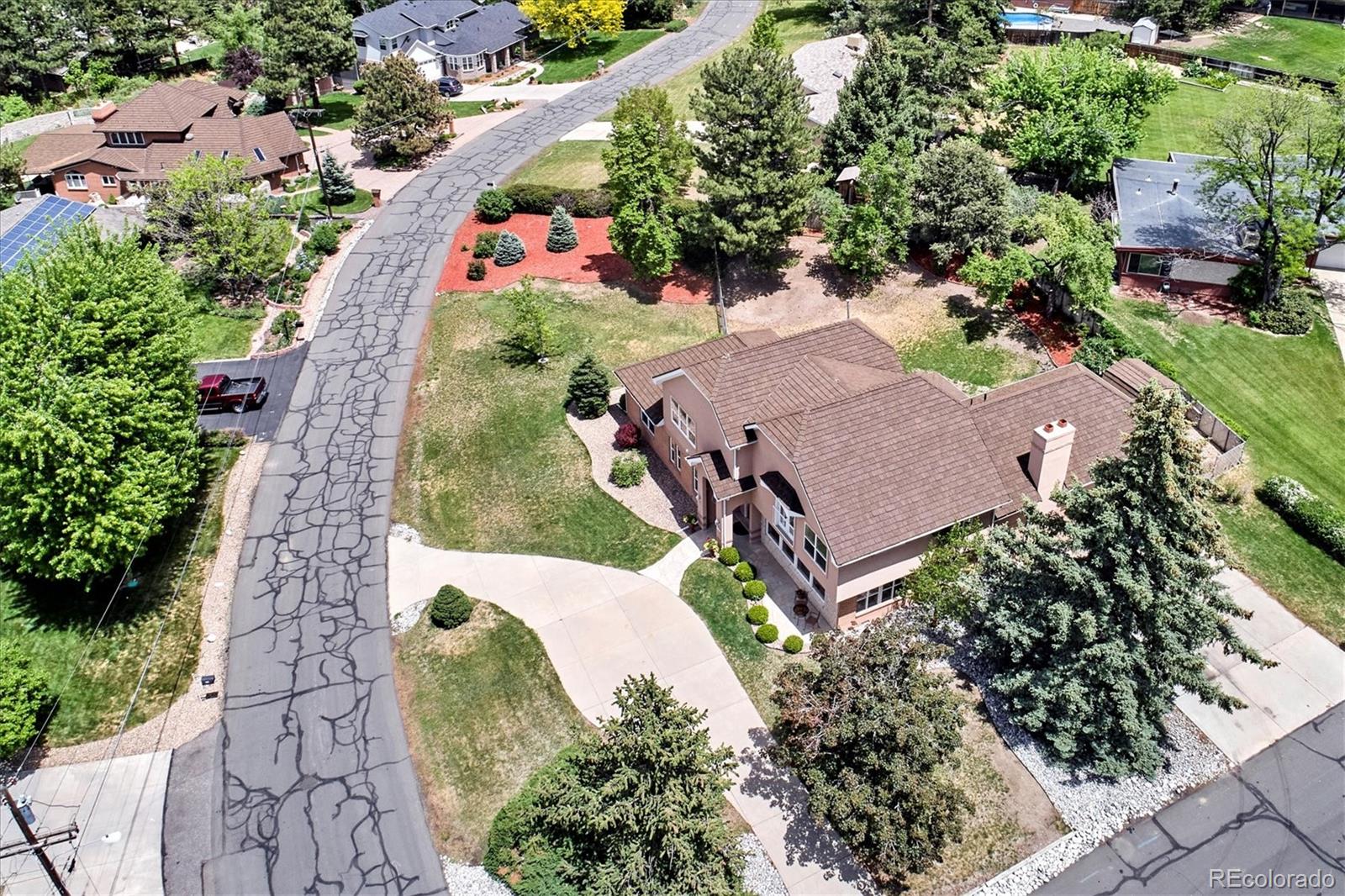 22 Rangeview Drive Wheat Ridge, CO 80215 - Photo 34 of 40 an aerial view of a house