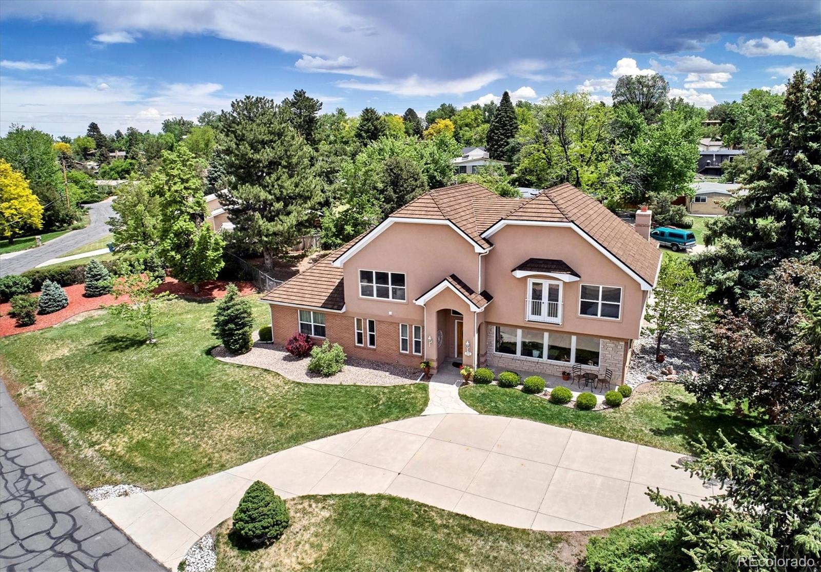 22 Rangeview Drive Wheat Ridge, CO 80215 - Photo 7 of 40 a aerial view of a house with a yard and potted plants