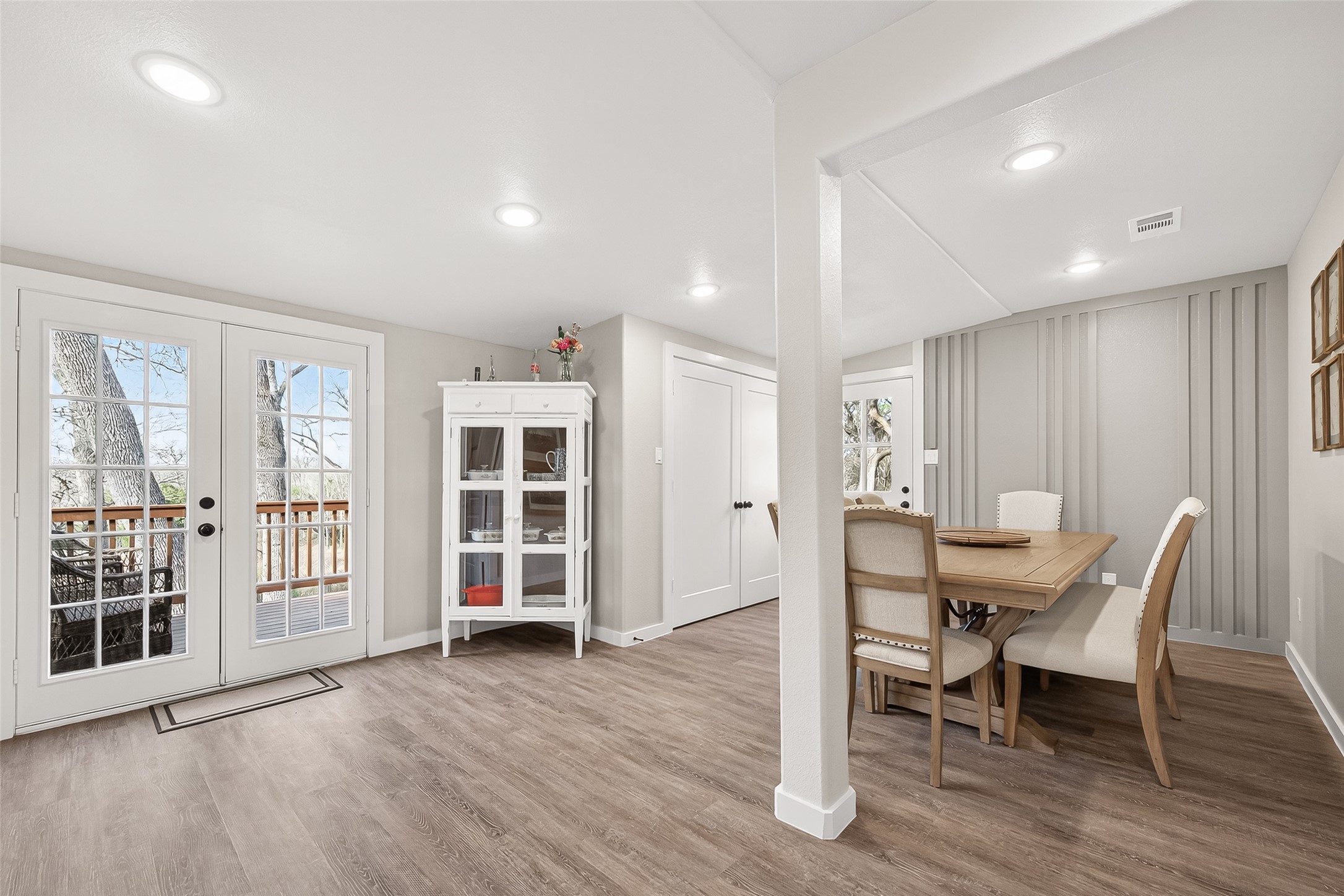 1047 Dungens Mill Road Columbus, TX 78934 - Photo 17 of 44 a view of a work space with wooden floor and furniture