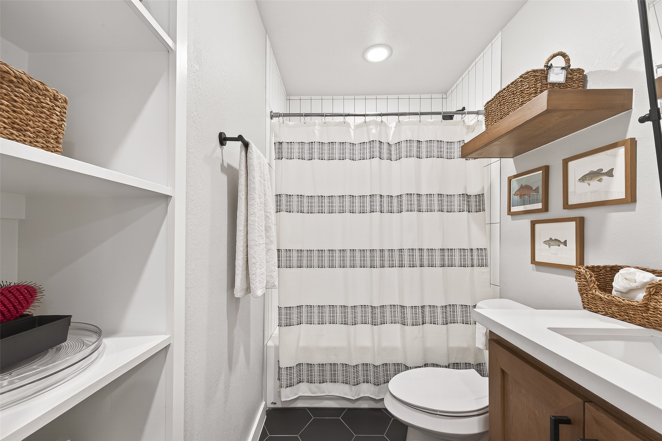 1047 Dungens Mill Road Columbus, TX 78934 - Photo 20 of 44 a bathroom with a sink a toilet and shower