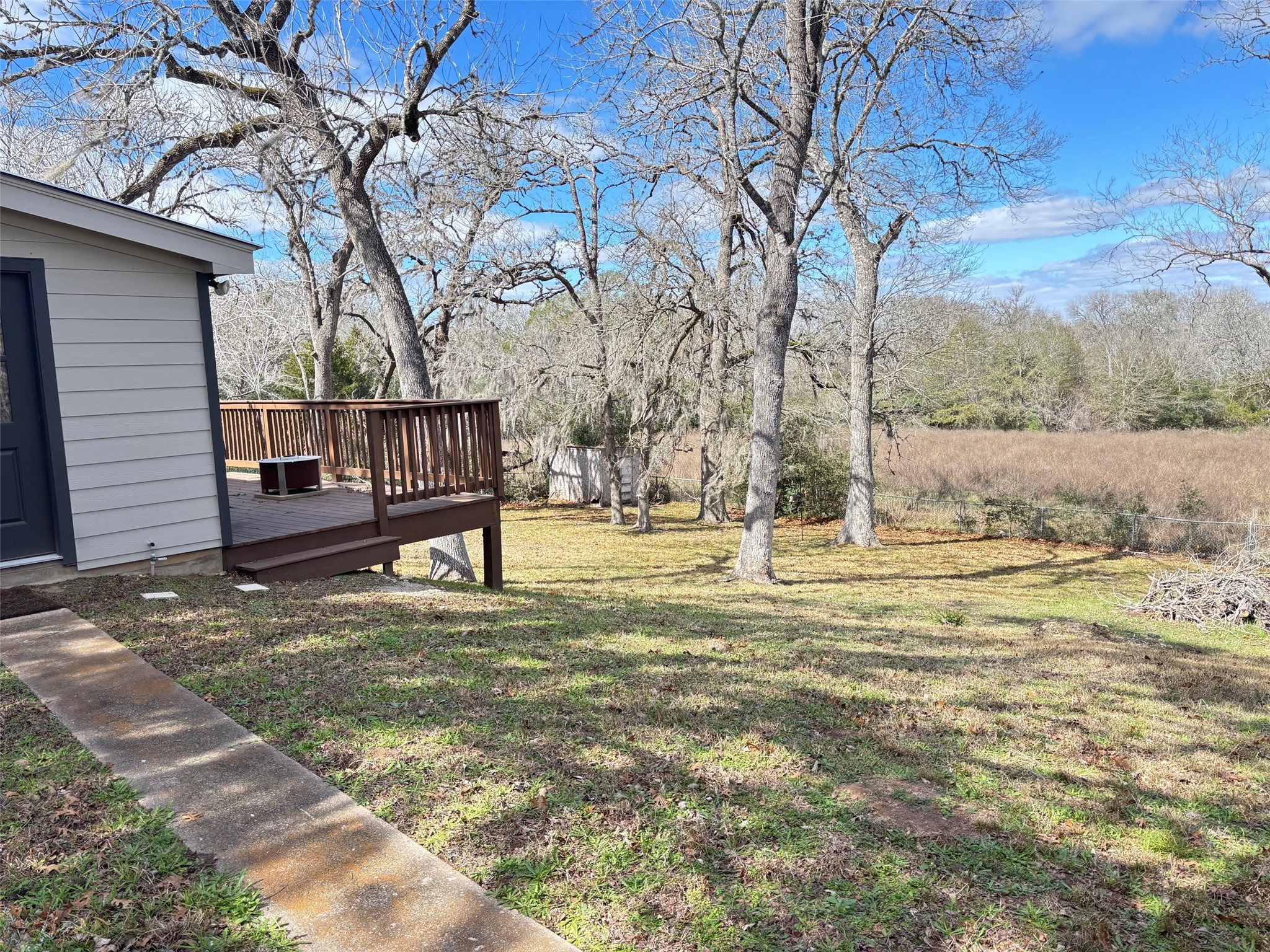 1047 Dungens Mill Road Columbus, TX 78934 - Photo 30 of 44 a view of a yard with a tree