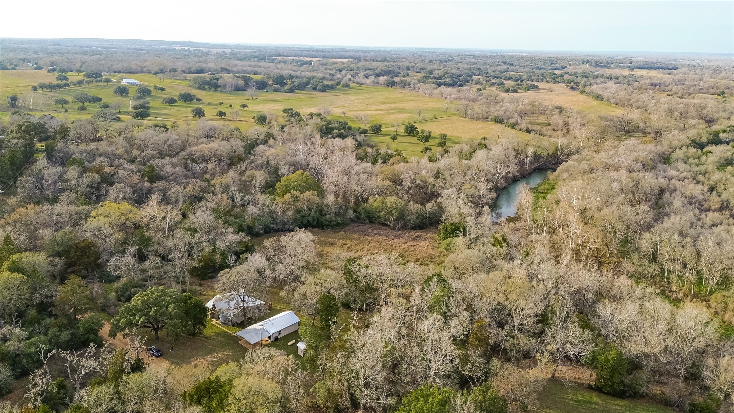 1047 Dungens Mill Road Columbus, TX 78934 - Photo 40 of 44 a view of lake with mountain