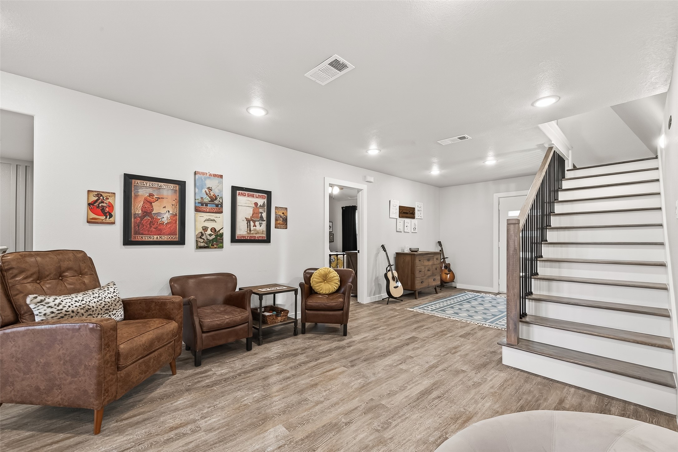 1047 Dungens Mill Road Columbus, TX 78934 - Photo 8 of 44 Bright and inviting open-plan space with abundant natural light — Great for both family gatherings and cozy vacation stays.