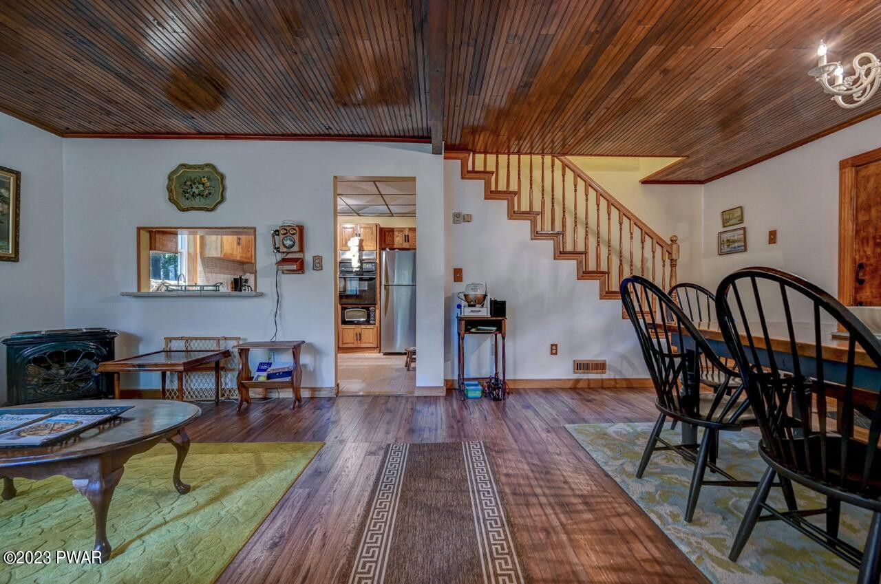 20 Wash Road Waymart, PA 18472 - Photo 9 of 49 a dining room with furniture entryway and wooden floor