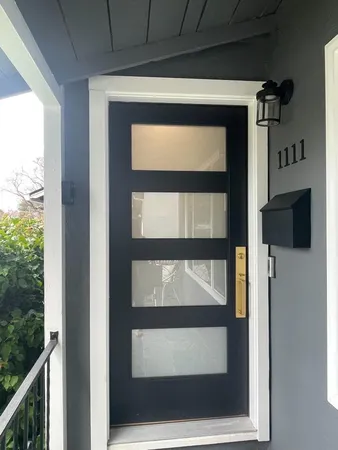 a view of front door