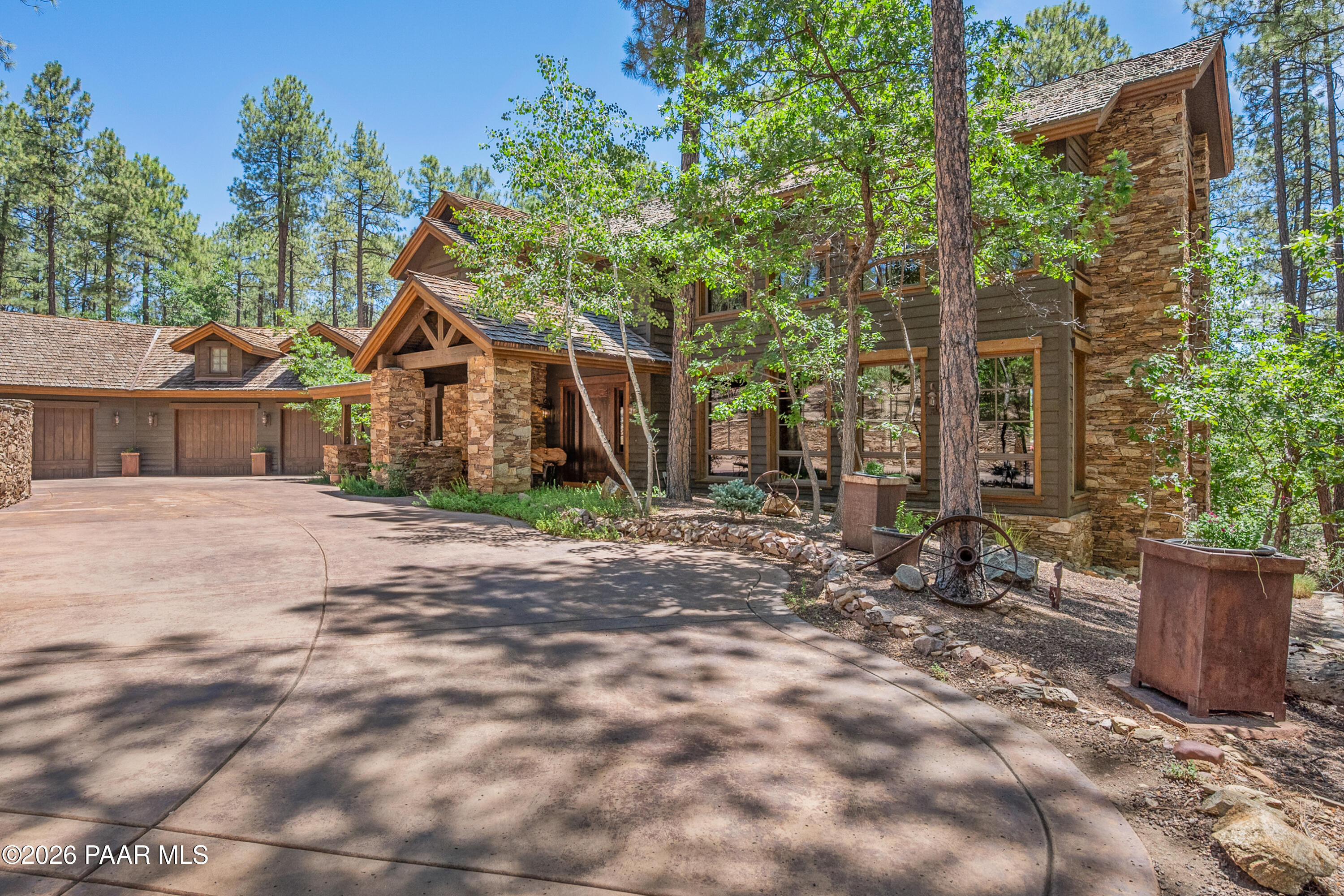 1515 High Valley Ranch Road Prescott, AZ 86303 - Photo 73 of 76 a view of a house with a small yard and large tree