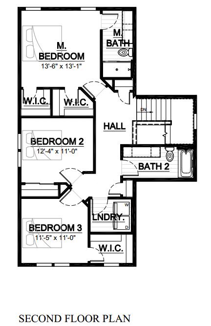 3661 Perennial Parkway Caledonia, WI 53126 - Photo 9 of 9 Second Floor Plan