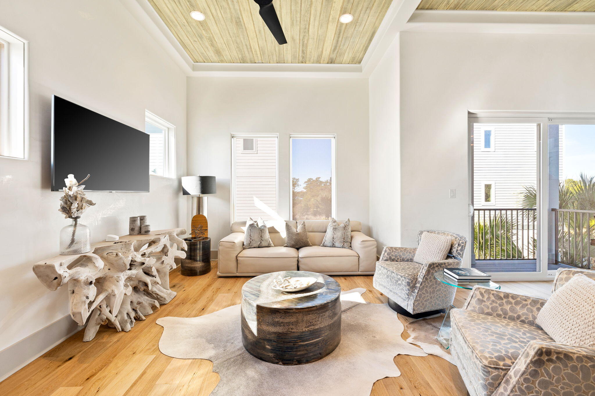 18 Inlet Heights Lane Inlet Beach, FL 32461 - Photo 24 of 46 a living room with furniture and a flat screen tv