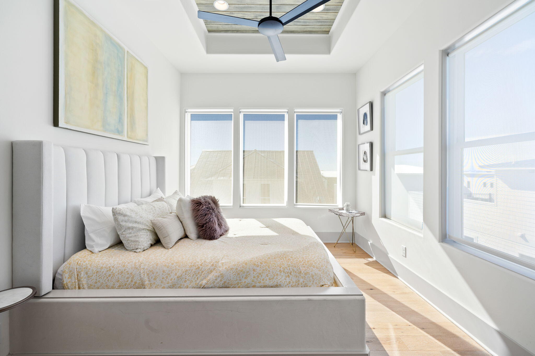 18 Inlet Heights Lane Inlet Beach, FL 32461 - Photo 32 of 46 a bedroom with a large bed and a large window