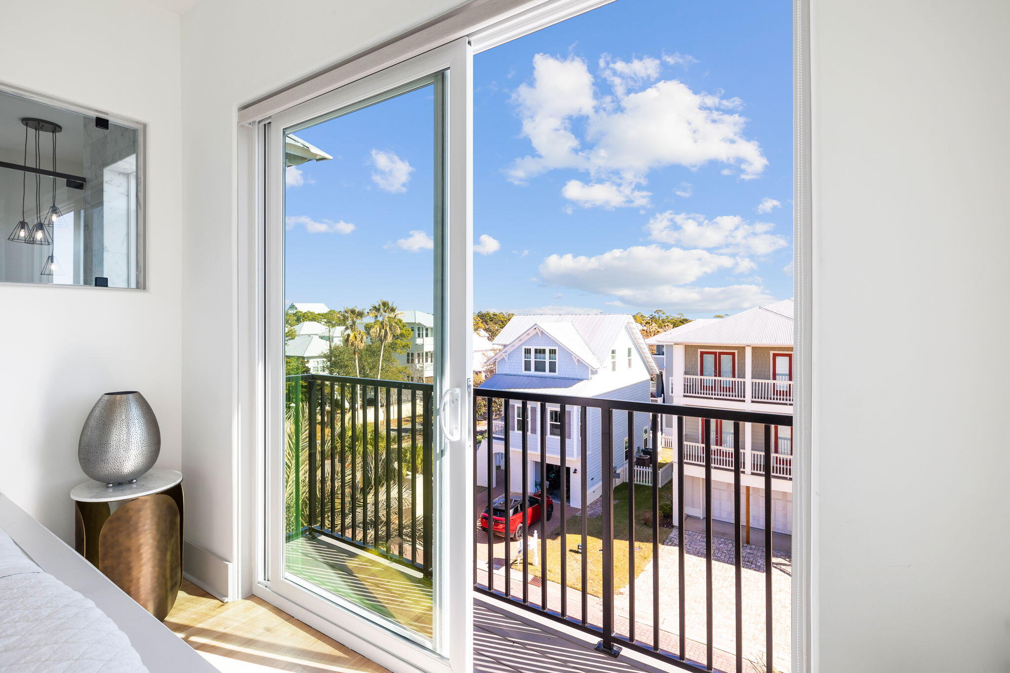 18 Inlet Heights Lane Inlet Beach, FL 32461 - Photo 38 of 46 a view of a balcony with wooden floor