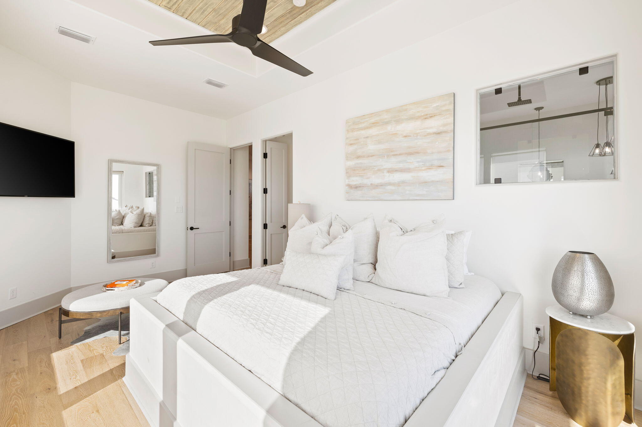 18 Inlet Heights Lane Inlet Beach, FL 32461 - Photo 7 of 46 a bedroom with a bed and a flat screen tv