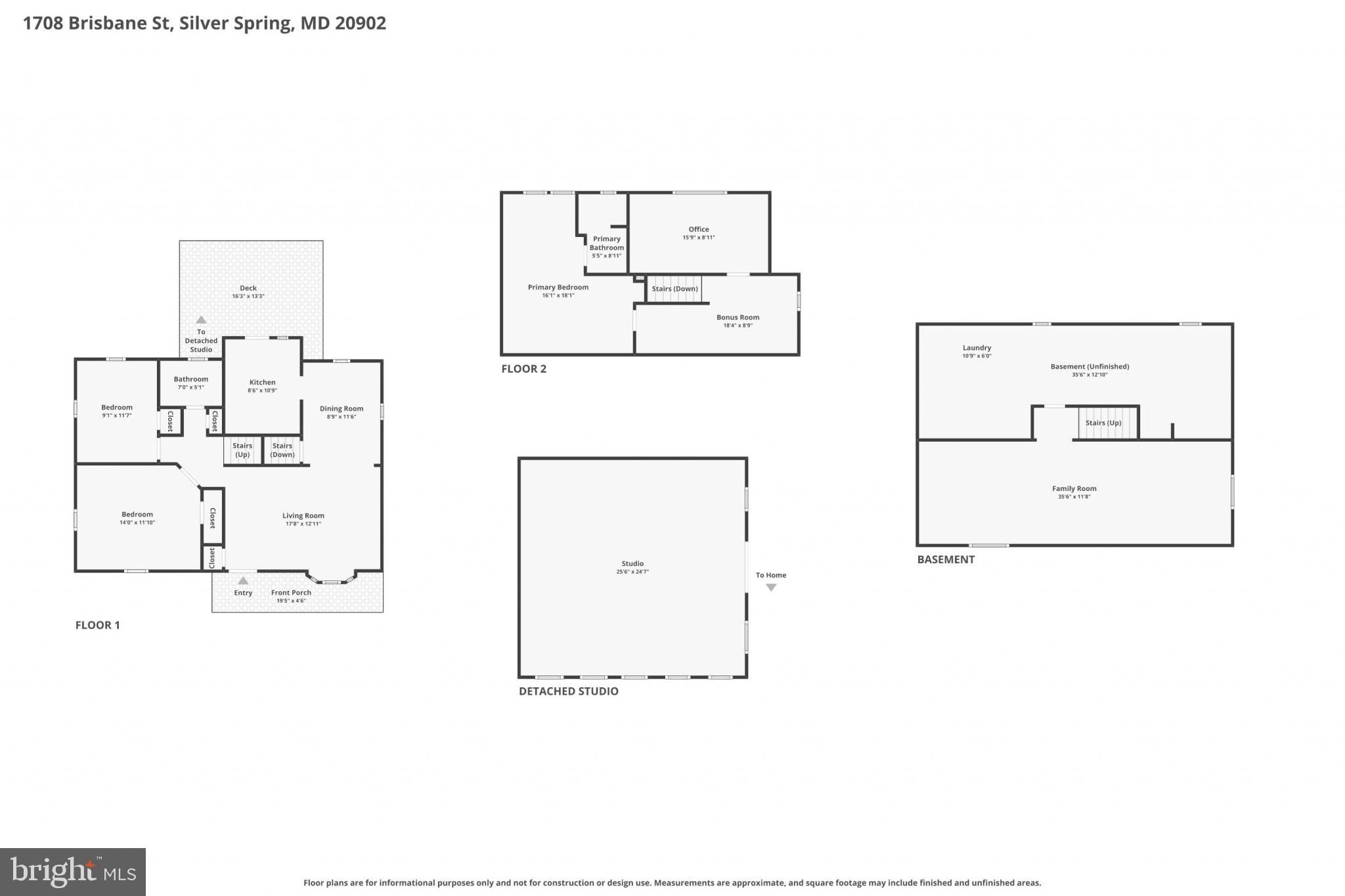 1708 Brisbane Street Silver Spring, MD 20902 - Photo 43 of 43 Combined Floor Plan