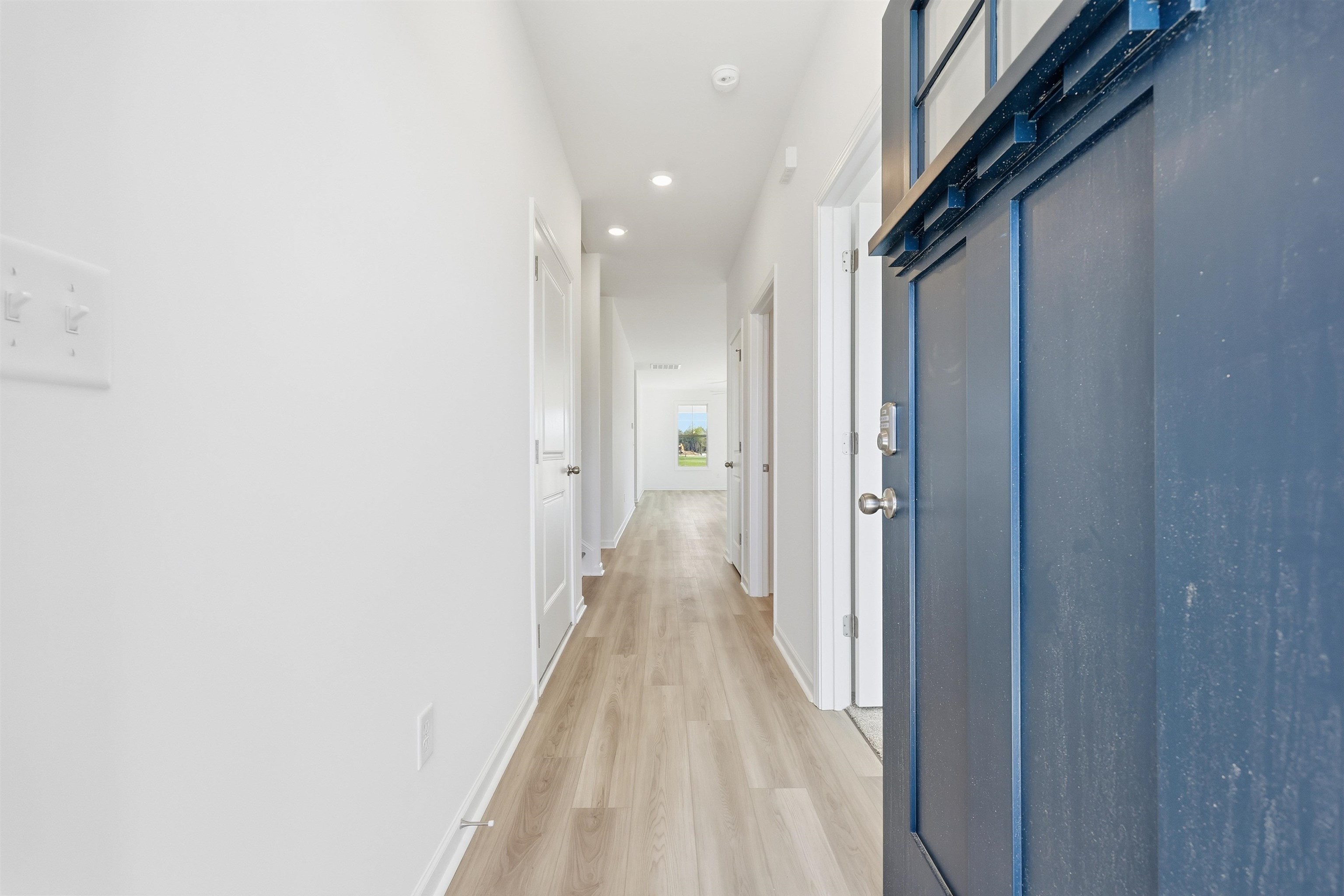 142 River Birch Drive Loris, SC 29569 - Photo 2 of 39 Hall with light wood-style floors and recessed lighting