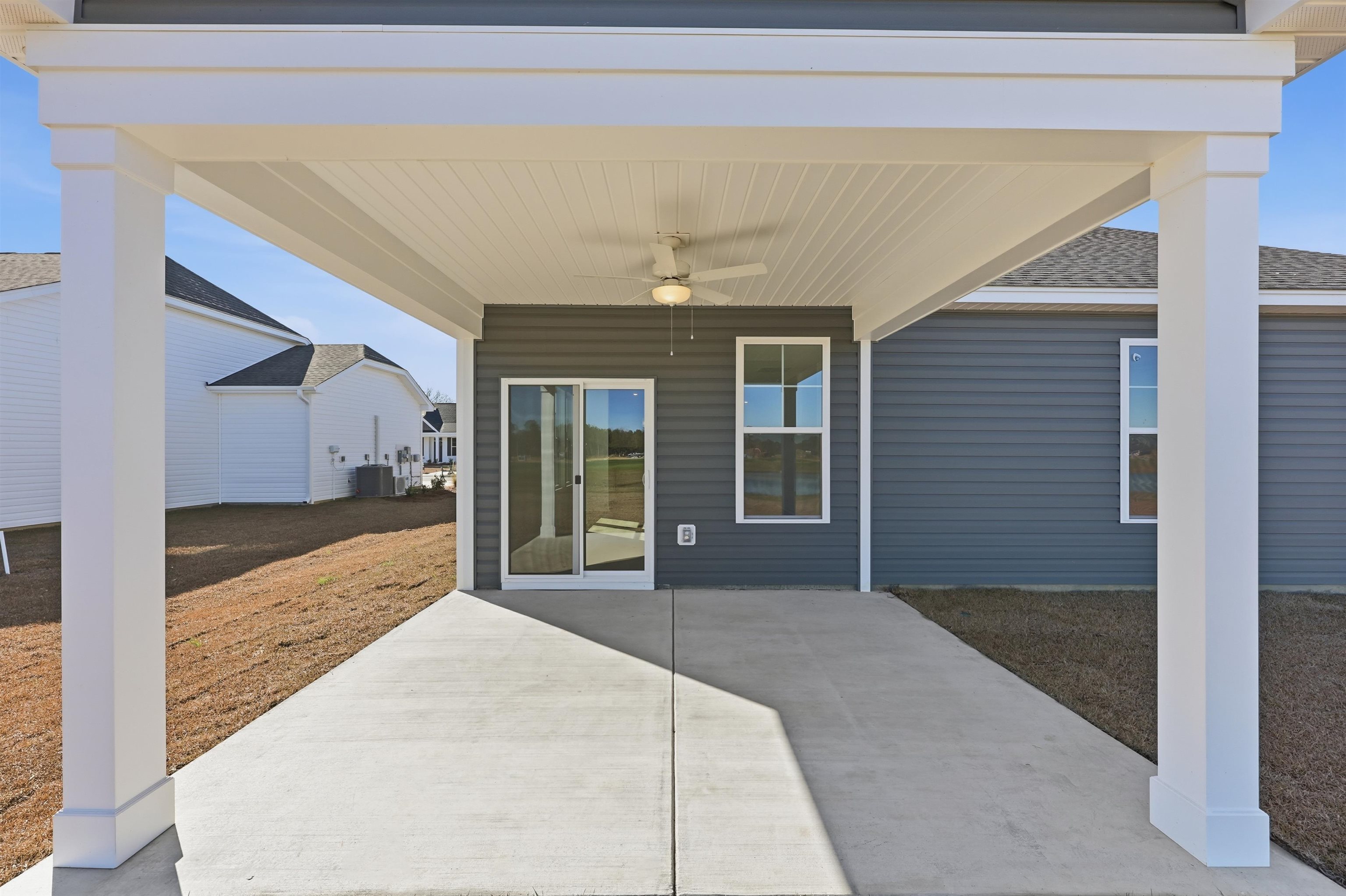 142 River Birch Drive Loris, SC 29569 - Photo 32 of 39 View of patio / terrace featuring a ceiling fan