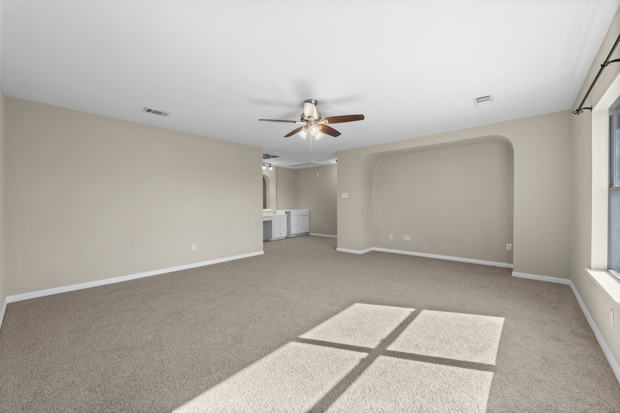 19327 Dickson Park Drive Spring, TX 77373 - Photo 25 of 43 Just off this large area is a separate media area with a desk and cabinets. This would make a great open office or gaming area for the kids.