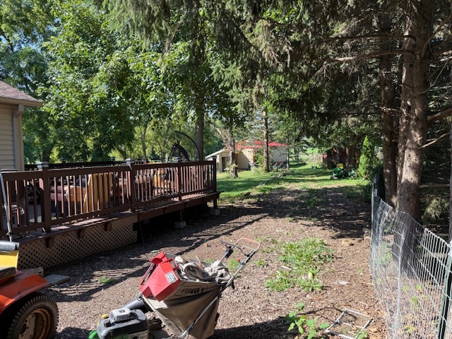 18400 South Parker Road Mokena, IL 60448 - Photo 23 of 31 a backyard of a house with barbeque oven and trees