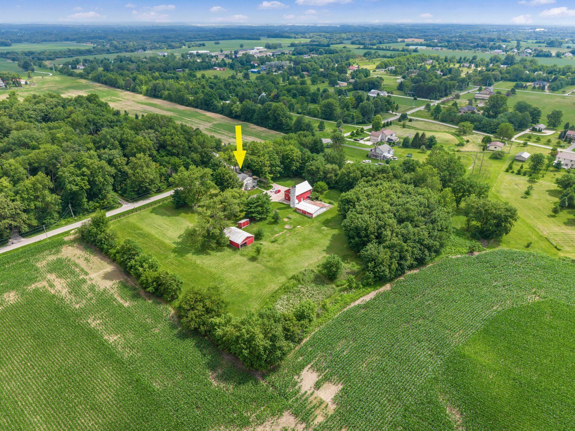 7283 Brown Road Ostrander, OH 43061 - Photo 49 of 54 053_283 Brown Drone 004 Arrow