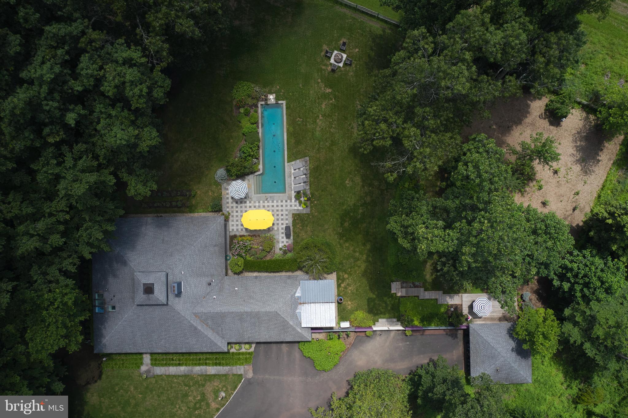 35 Raven Rock Rosemont Road Stockton, NJ 08559 - Photo 52 of 61 an aerial view of a house with a yard