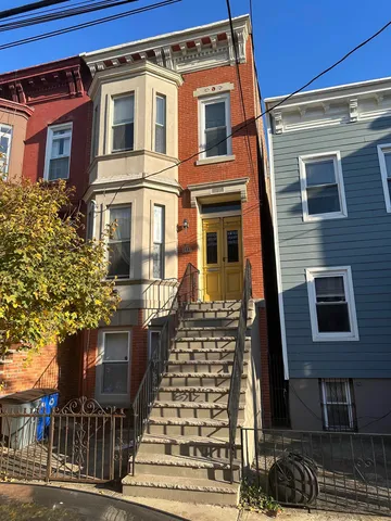 a front view of a building