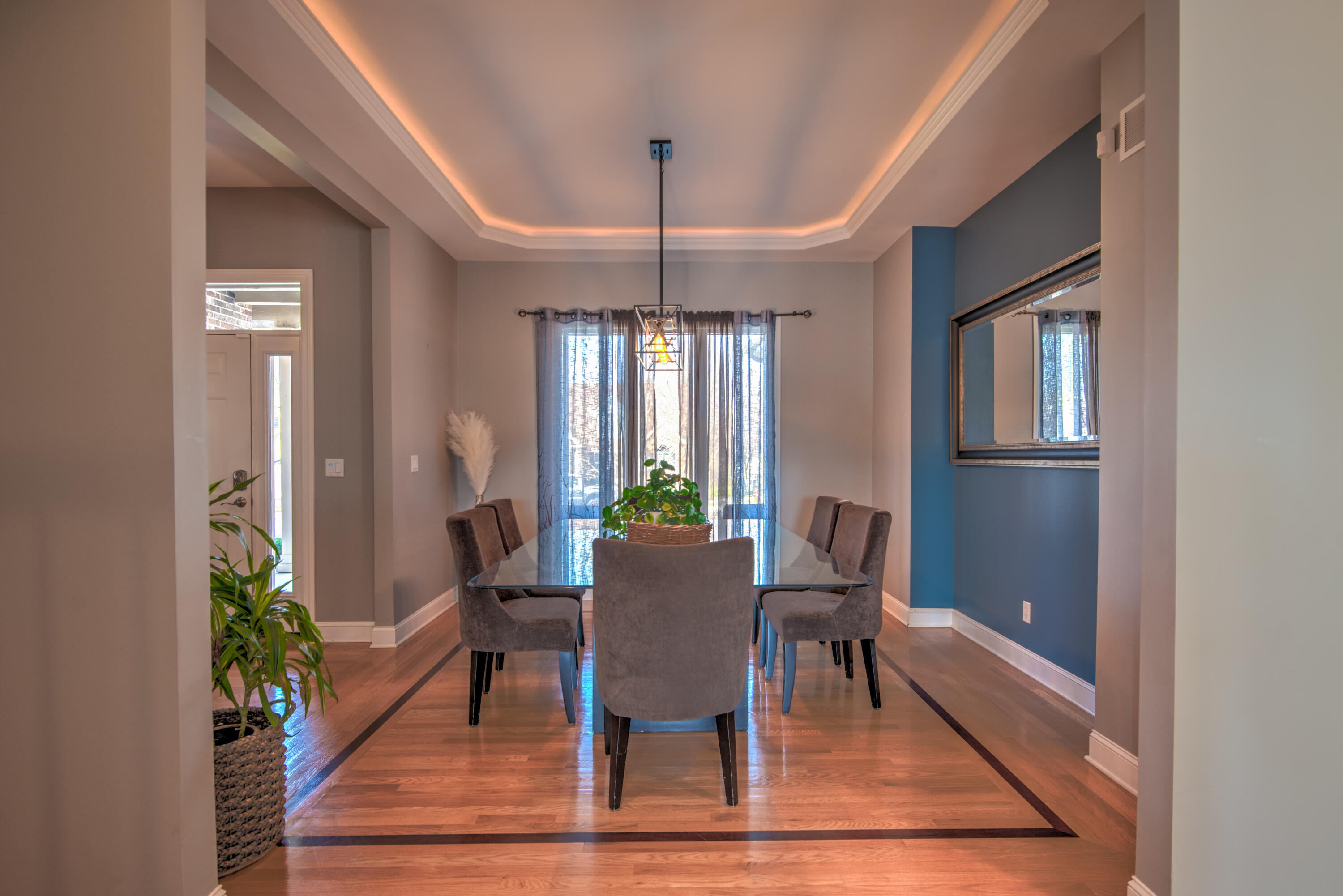 669 Davis Circle Crown Point, IN 46307 - Photo 6 of 22 a view of a dining room with furniture window and wooden floor
