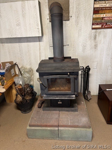 6024 Little Patoka Road Taswell, IN 47175 - Photo 17 of 33 Wood stove remains.