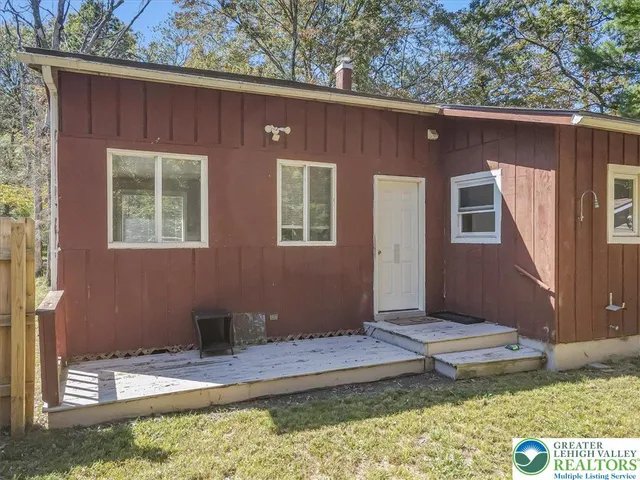 a backyard of a house